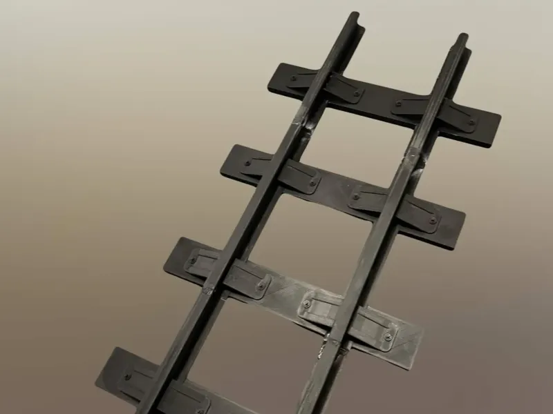 3 1/2 inch gauge scale display track