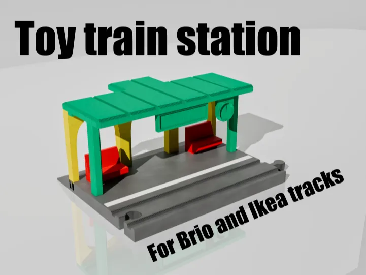 Bahnhof passend zu Brio und Ikea Schienen