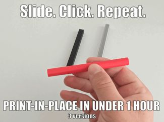 Slide & Click Fidget | Print-in-Place | 3 Styles