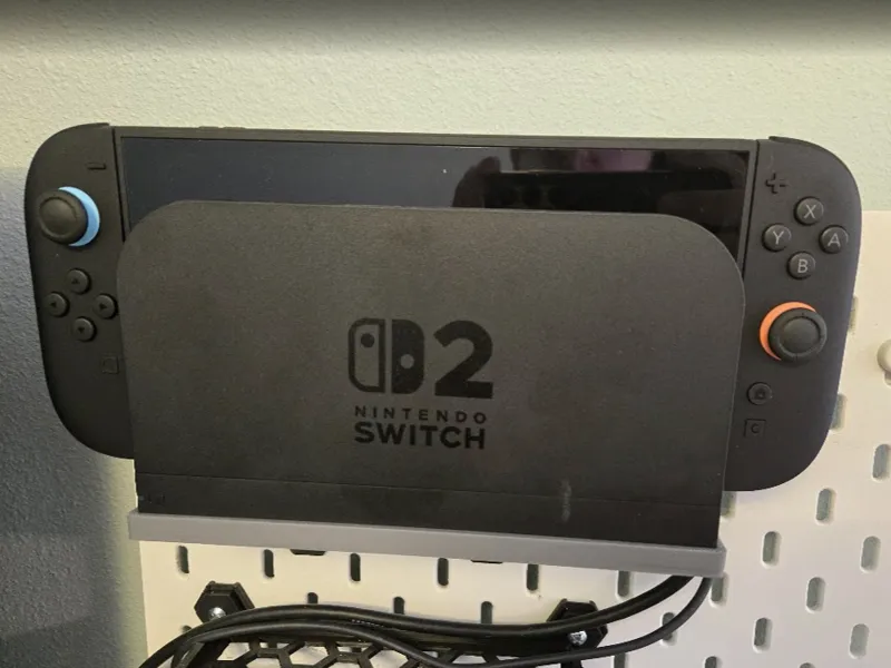 IKEA Skadis Nintendo Switch 2 Dock Mount