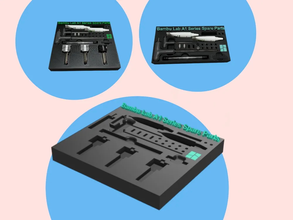 A1 Spare Parts Stand A1 Zubehör Stand by Alessandro Licari MakerWorld