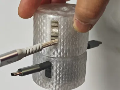 Charger Cable Organizer/Magnetic Stacking