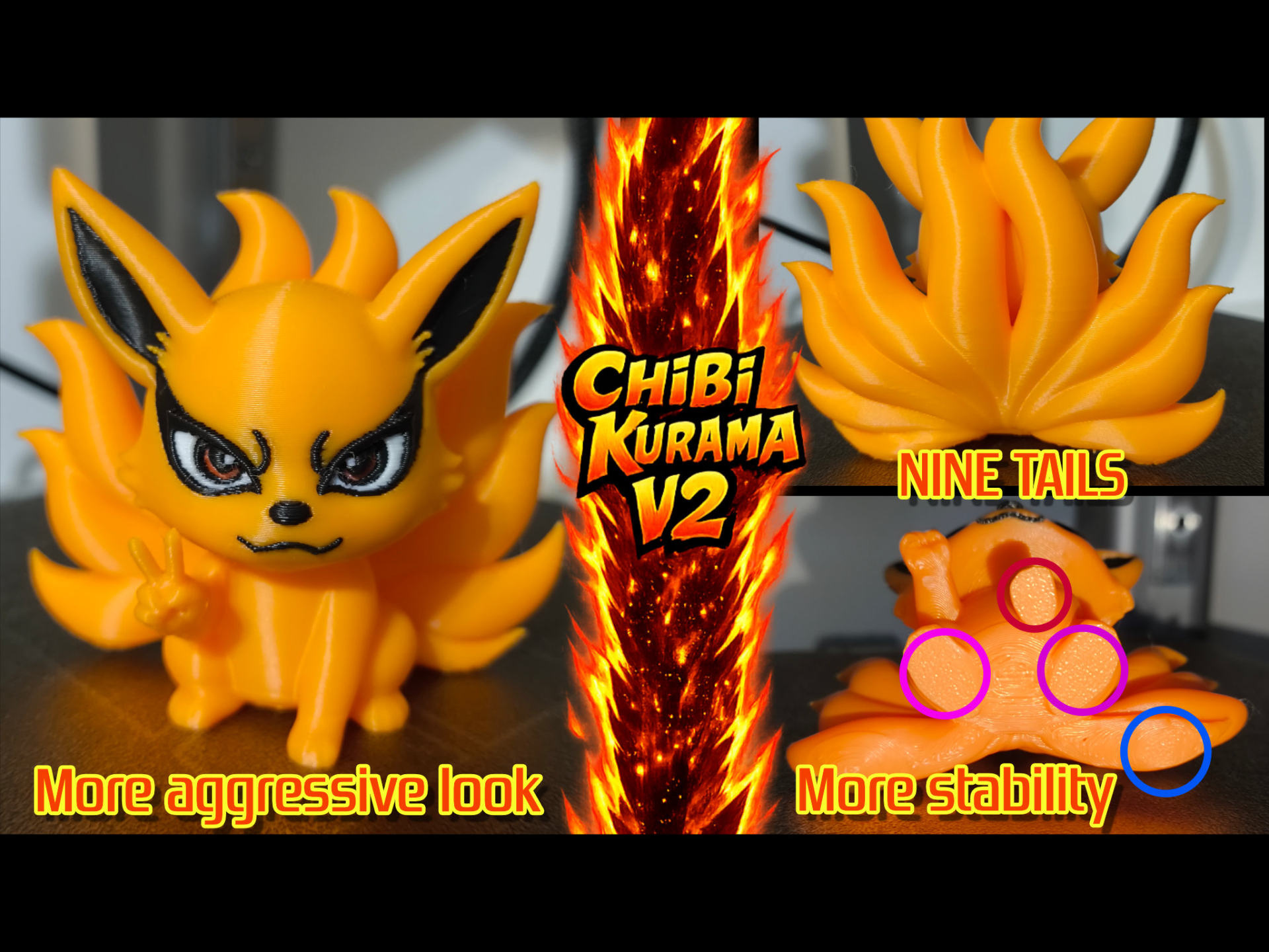 Young Fox - Inspired Chibi Kurama - Anime