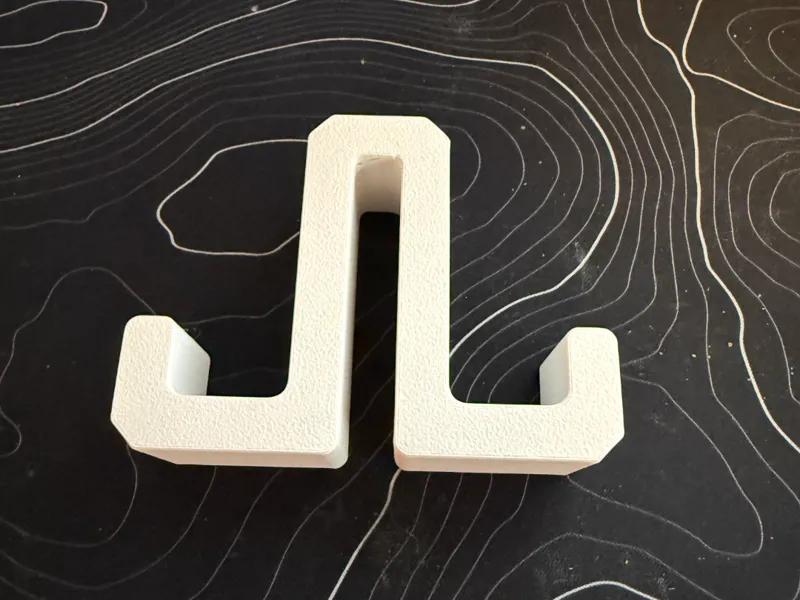 Large Shower Hook for Glass Partitions