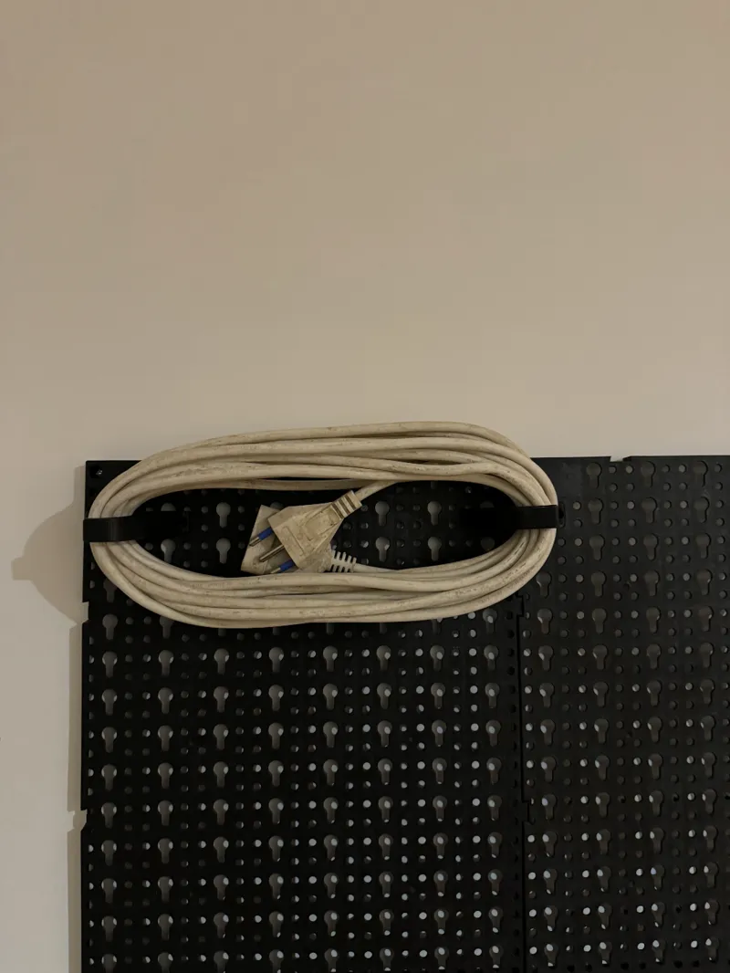 Dual Parkside Wall Hooks for Cable and Extension Cord Management