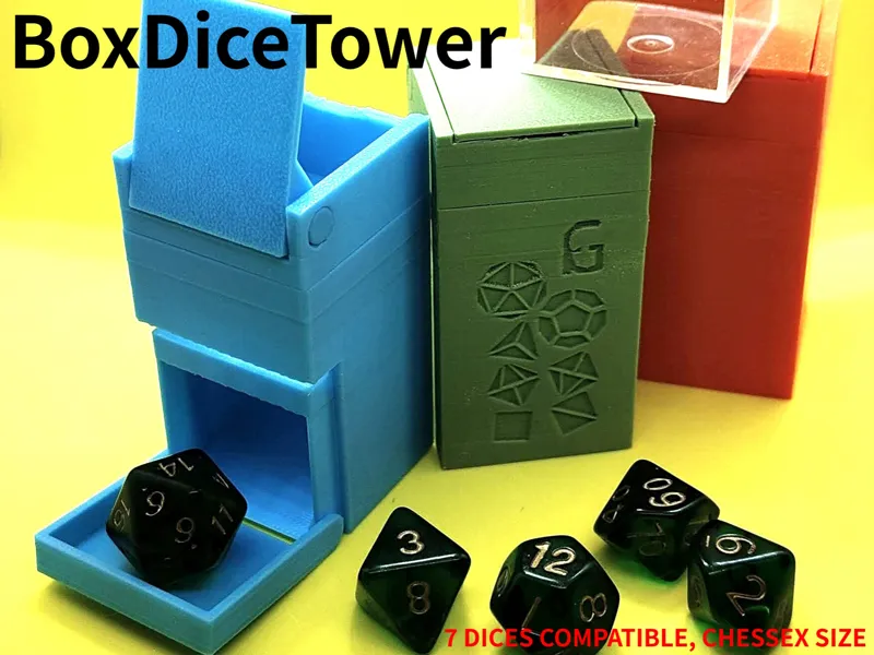 BoxDiceTower - Torre porta e lancia dadi compatta!