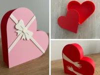 Boîte cadeau en forme de cœur, 3 couvercles — photo 2