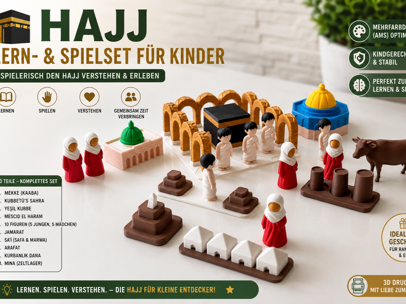 Hajj Lern- & Spielset für Kinder – Komplettes Set 