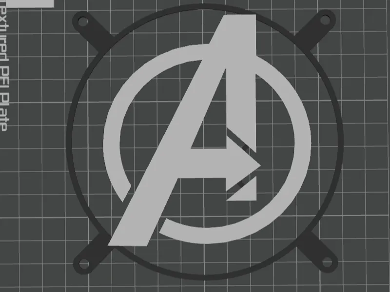Avengers PC 120mm Fan Cover/Grill