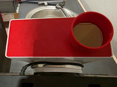 Connector Range Hood to 75mm Pipe