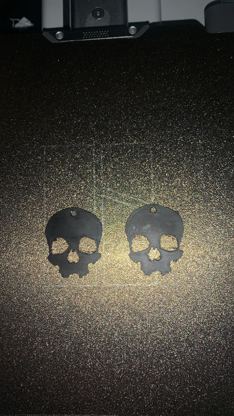 HALLOWEEN SKULL EARRING view 2