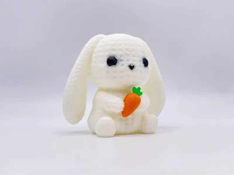 Knitted Bunny with Carrot