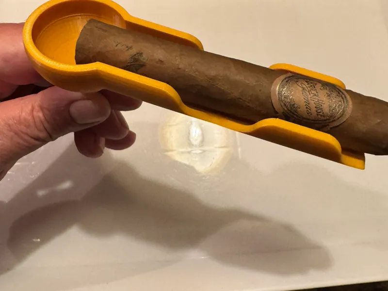 Cigar Holder for a Golf Cart using Ball Holder 