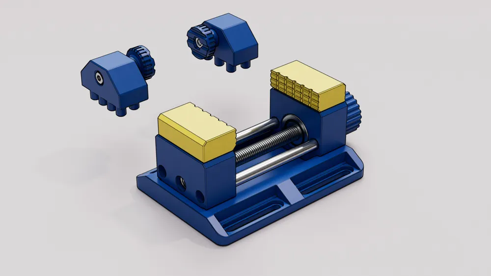 Modular Precision Mini Vise – Multi-Grip System - Free 3D Print Model ...