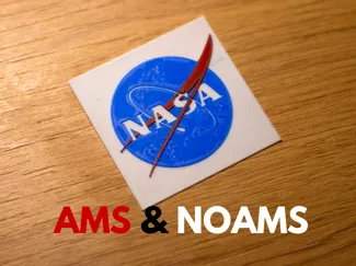 NASA Logo Decorative Plaque - NoAMS & AMS