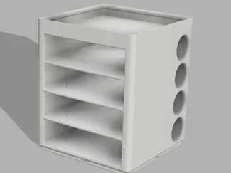 Gridfinity Petri Dish Storage Tower
