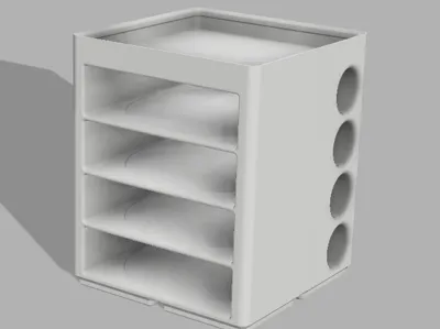 Gridfinity Petri Dish Storage Tower