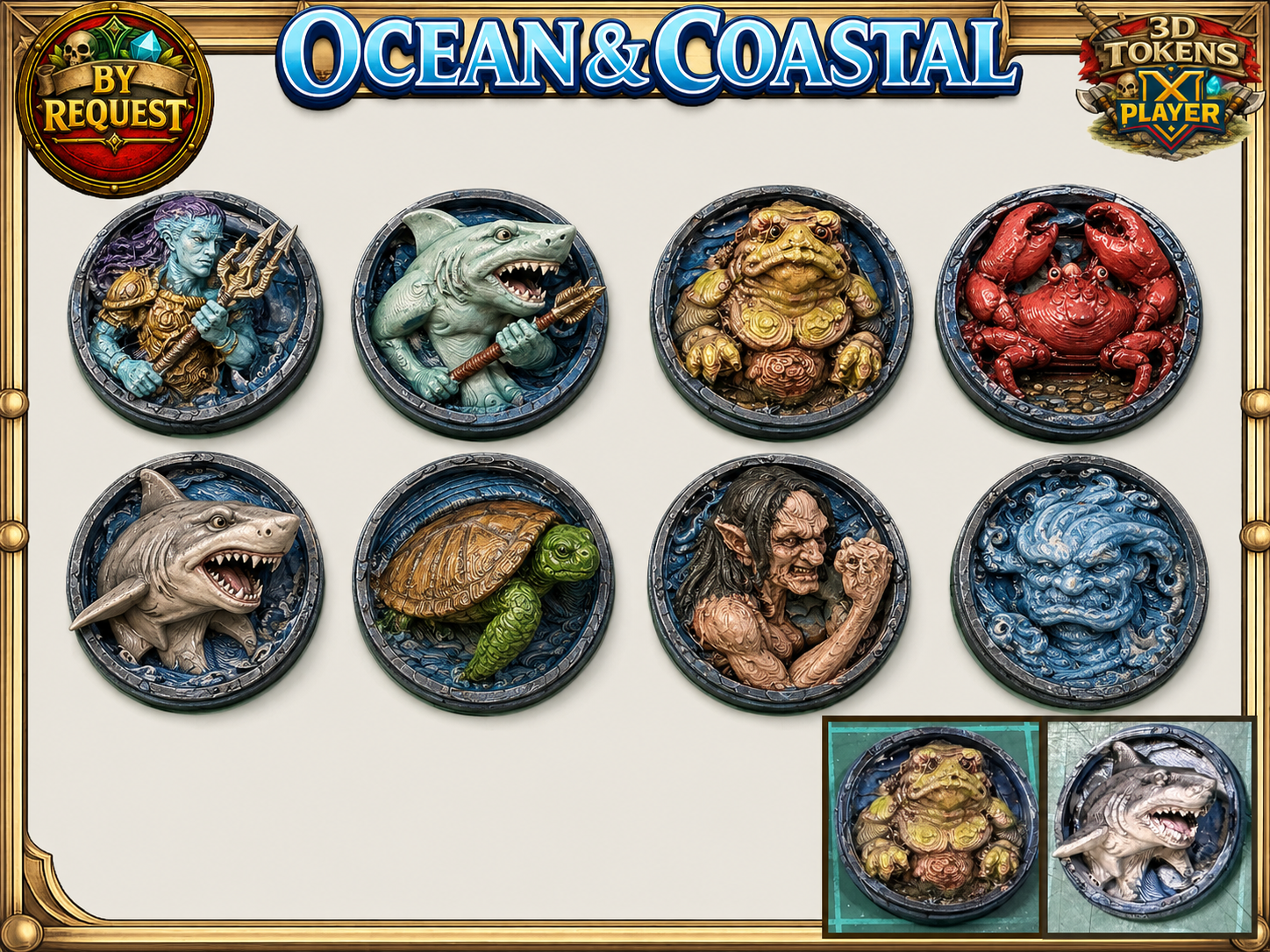 Ocean & Coastal: 3D Token Monster Compendium Vol 6