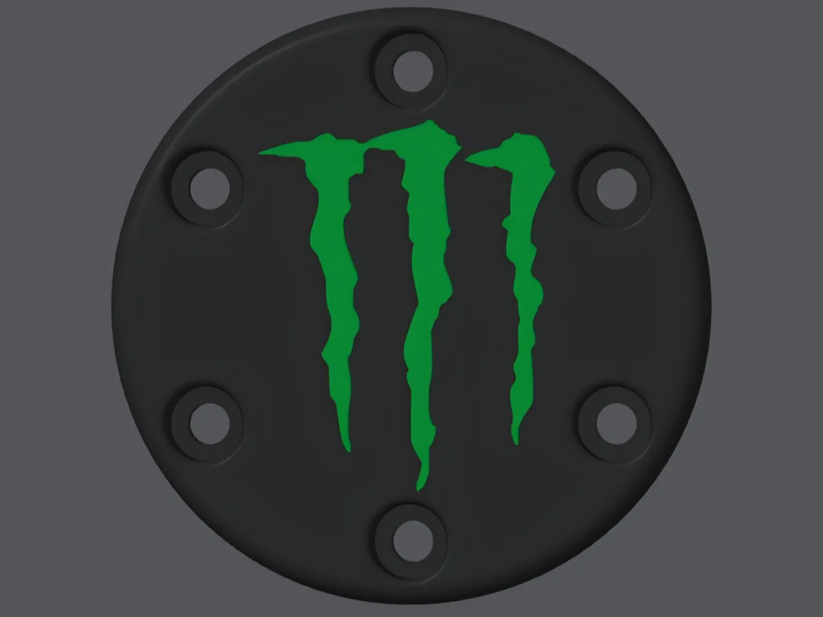 适用于Logitech G29/G920/G923的怪物中心盖 - 免费 3D 打印模型 - MakerWorld