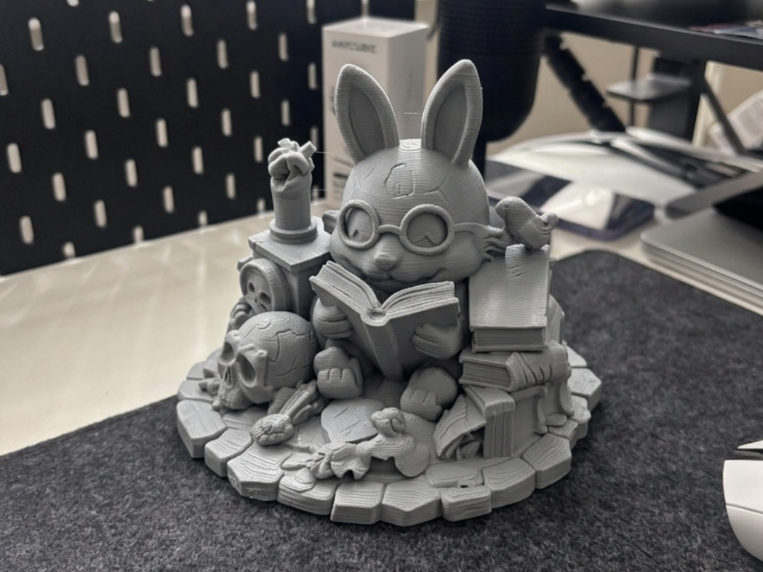 Dark Academia Scholar Bunny | Gothic Reader 