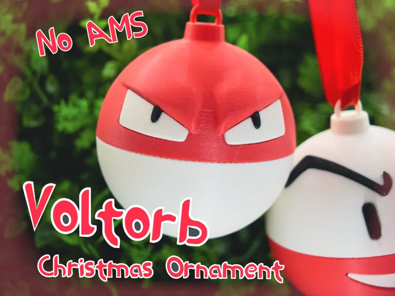 Voltorb Christmas Ball Ornament
