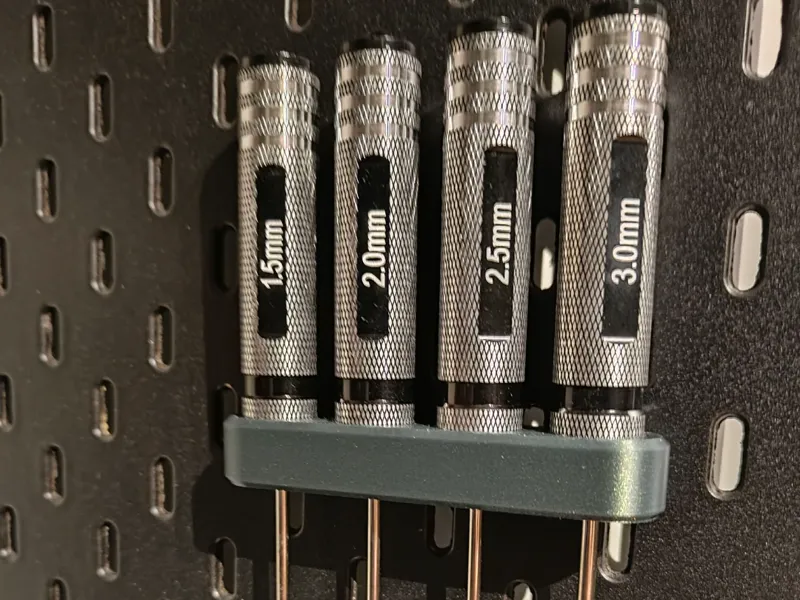 IKEA Skadis Hex driver x4 holder