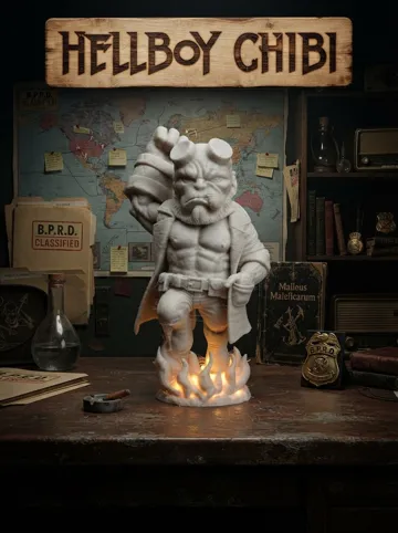 Figura decorativa: Hellboy Chibi Figure | Collectible — vista de referencia 3