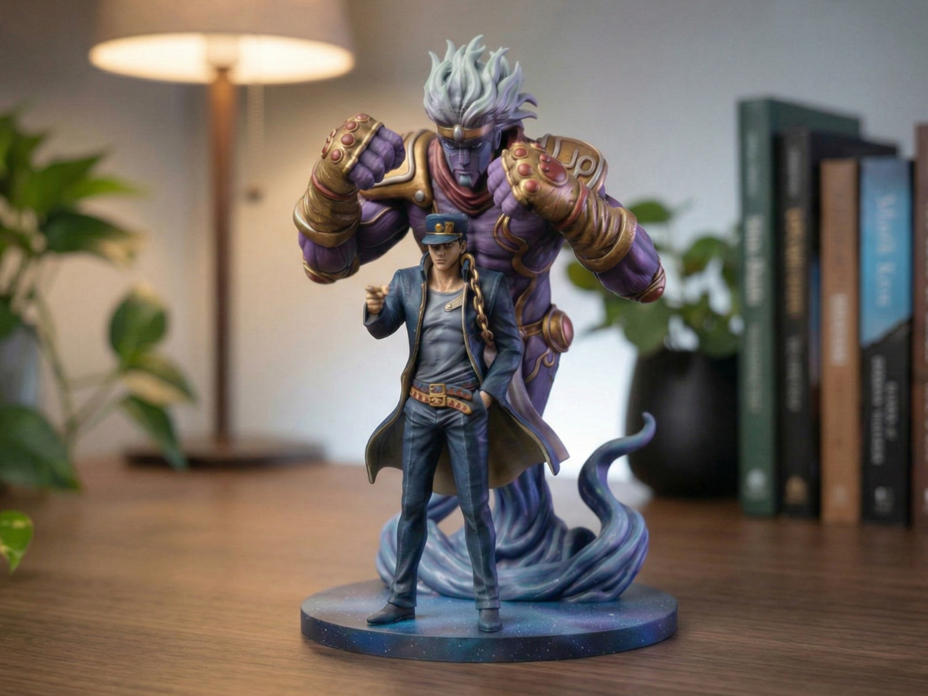 Jotaro Kujo & Star Platinum Diorama Statue
