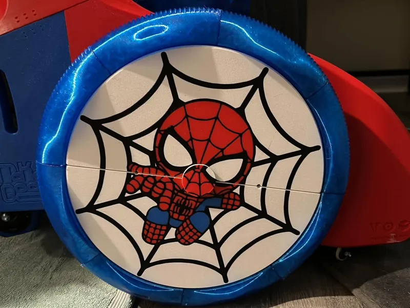 3DTMT Spidey on Web Wheel