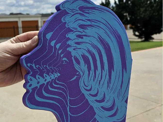 Glow in the Dark Russian Nesting Faces Lightbox