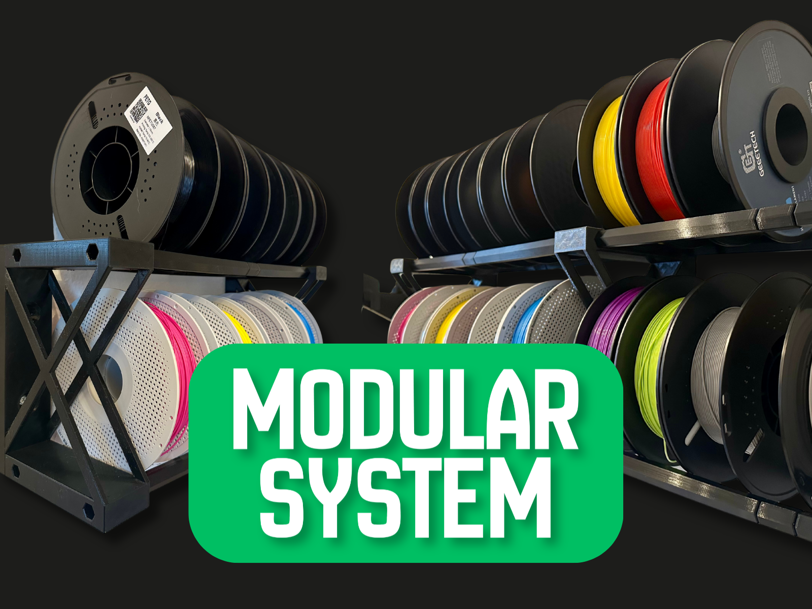 Modular Filament Rack – 3D Printable System