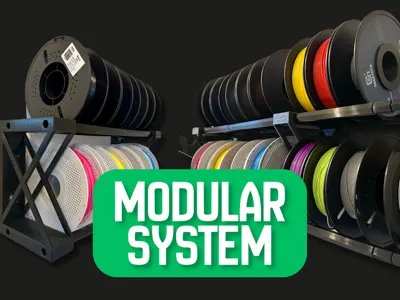 Modular Filament Rack – 3D Printable System
