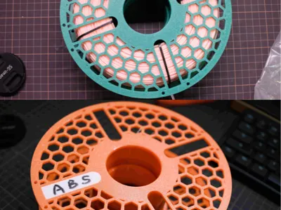 Lightweight Recyclable 200MM filament spool 2.0 - New Detachable TAG