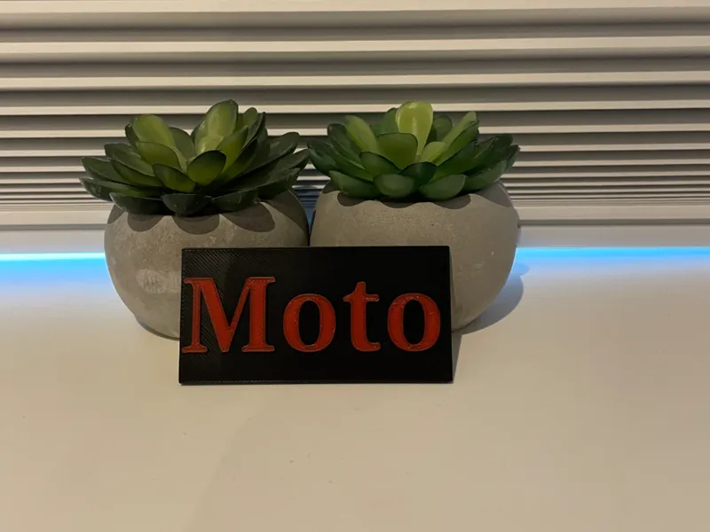 Moto sign