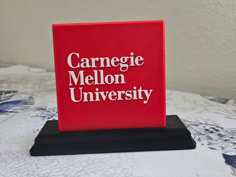 Carnegie Mellon Logo Stand (AMS + Single Color) 