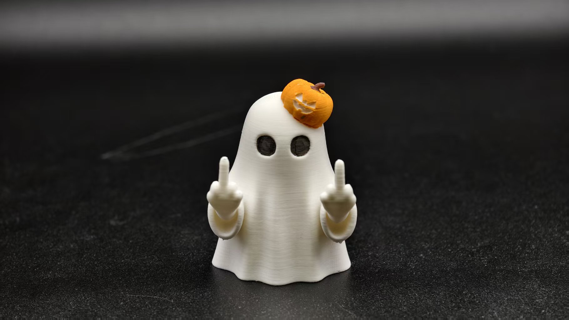 Miniatura 1 do modelo 3D 万圣节三个可爱的小幽灵