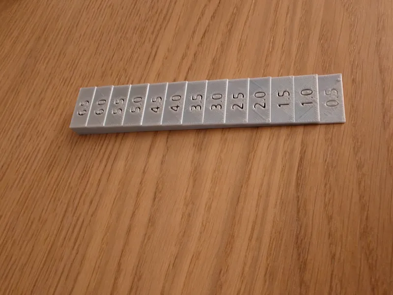 Thickness measure draw helper