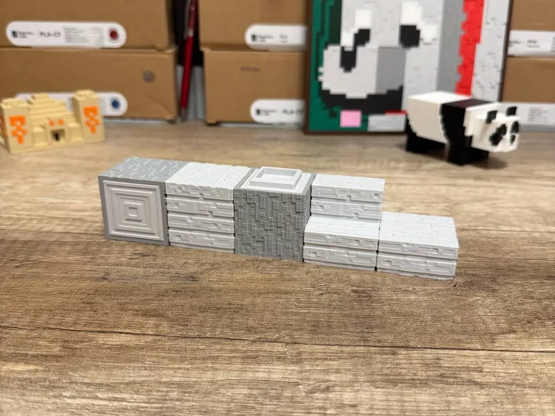 Minecraft inspired: Pale oak Wood Set NO AMS