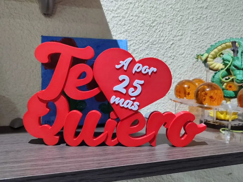 Cuadro Te quiero 25 aniversario
