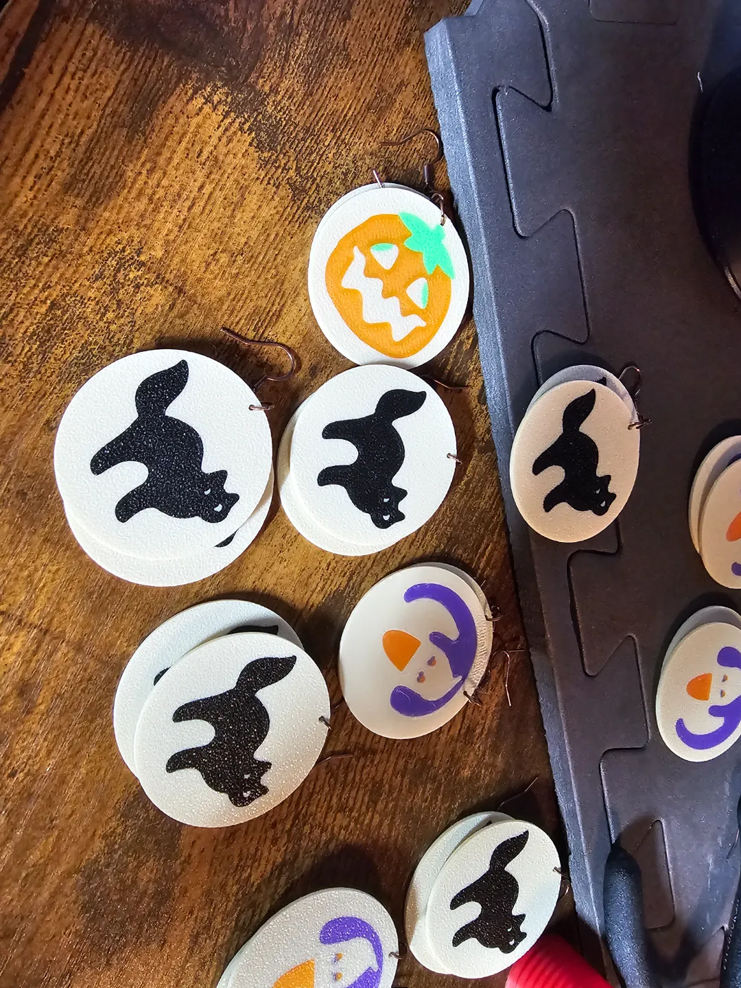 Sugar cookie earrings view 2