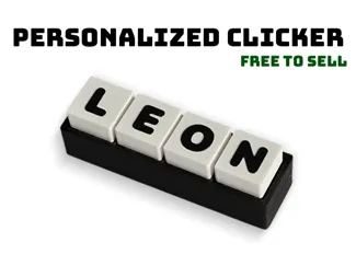 Personalized Clicker (FREE TO SELL)