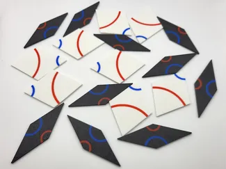 Penrose Rhombus tiles (P3) puzzle