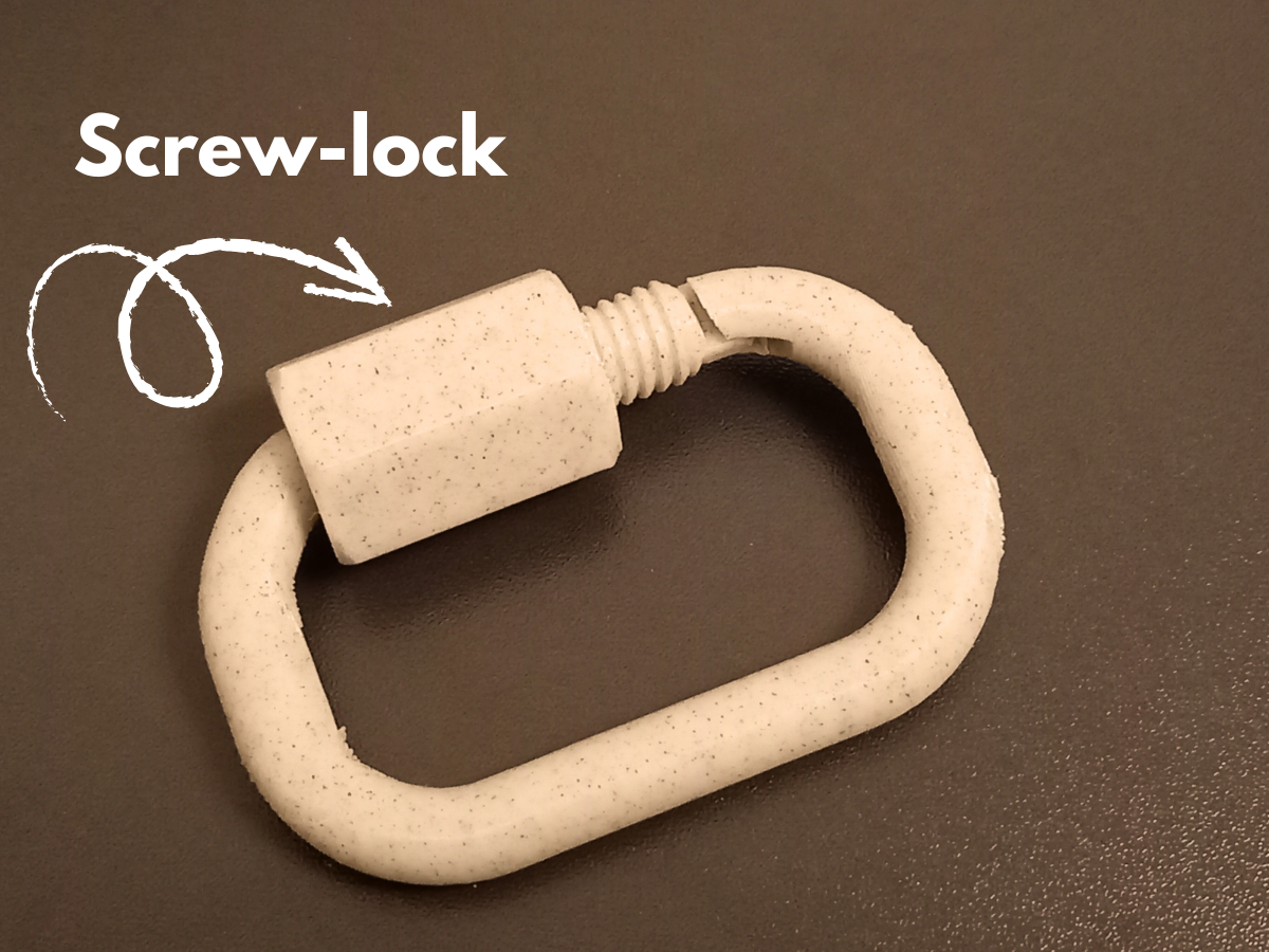 Screw-lock carabiner fidget 
