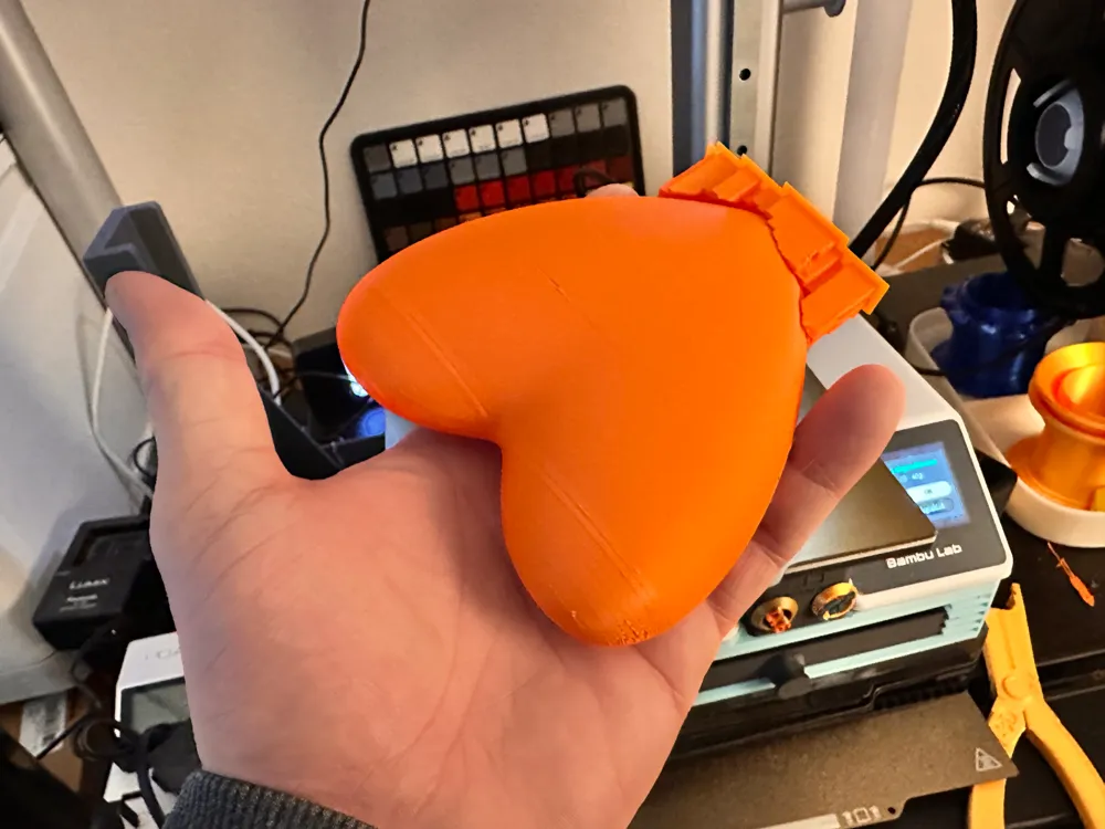 Fortune Cookie Heart - Free 3D Print Model - MakerWorld