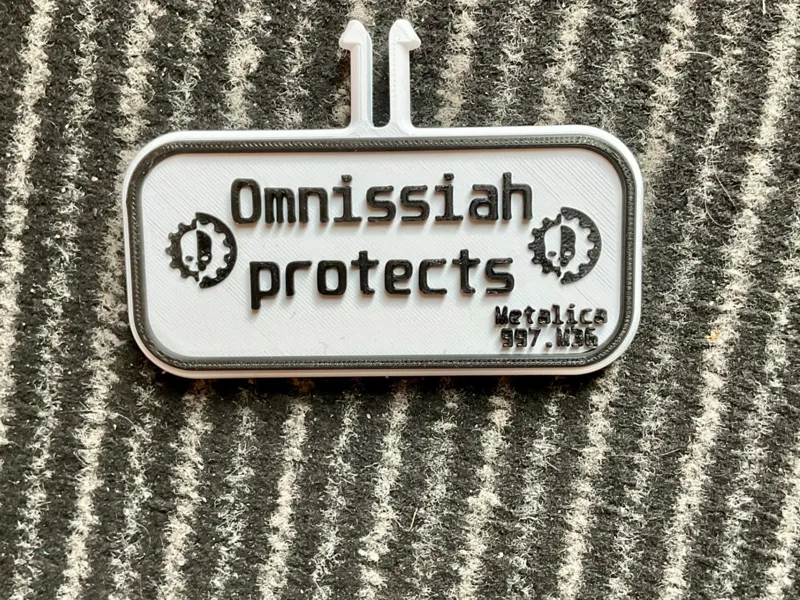 Omnissiah Bobby Car License Plate