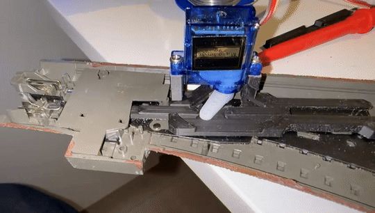Marklin c-rail switch servo holder