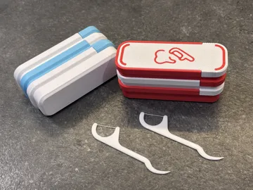 Caja o estuche: Pocket Travel Floss Toothpick & Swab stackable box — vista de referencia 4