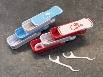 Caja o estuche: Pocket Travel Floss Toothpick & Swab stackable box — vista de referencia 3