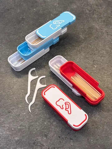 Caja o estuche: Pocket Travel Floss Toothpick & Swab stackable box — vista de referencia 2