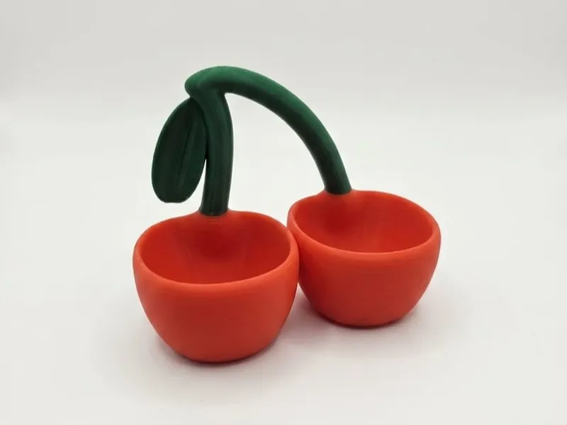 Cerise Twin Bowl - Minimalist Cherry Kase